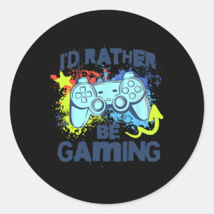 Gaming Funny Video Game Player Sprichwort Gr Runder Aufkleber