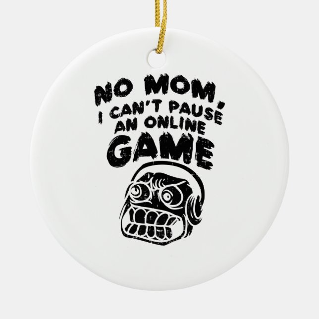 Gaming Gambling Gift Keramik Ornament (Vorne)