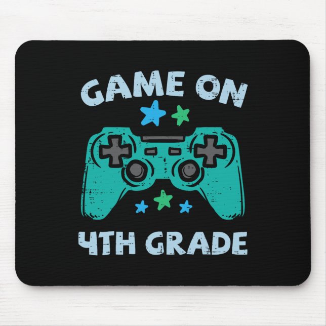 Gaming Game auf 4. Klasse 4 erste Schule G Mousepad (Vorne)