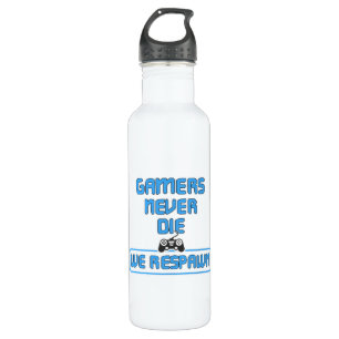 Gaming Game Gamer Video Game Console Geschenk Idee Edelstahlflasche