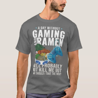 Gaming Gamer Anime Japanischer Noodle Ramen T-Shirt