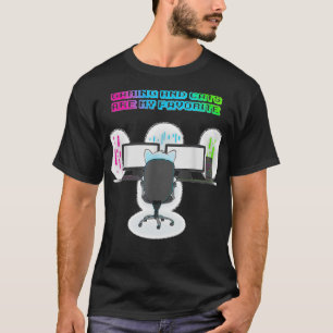 Gaming, Gamer, Cat Lover, Video Games Cat Playing T-Shirt