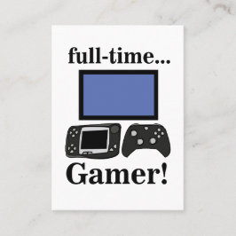 Gaming Gamer Funny Video Gamer Visitenkarte