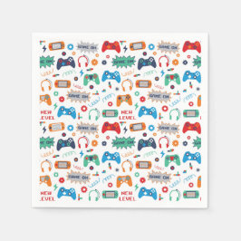 Gaming Gamer Geburtstagsparty Serviette