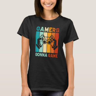 Gaming Gamer werden Gamer zocken Videospiele T-Shirt