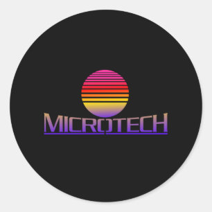 Gaming-Geschenk der Microtech Corporation Runder Aufkleber