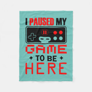 Gaming-Geschenk habe ich mein Spiel hier gehalten Fleecedecke