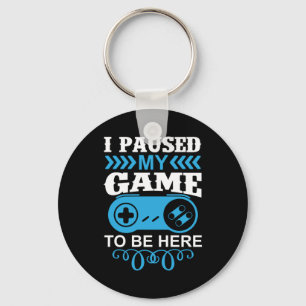 Gaming-Geschenk habe ich mein Spiel hier gehalten Schlüsselanhänger