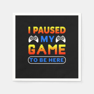 Gaming-Geschenk habe ich mein Spiel hier gehalten Serviette