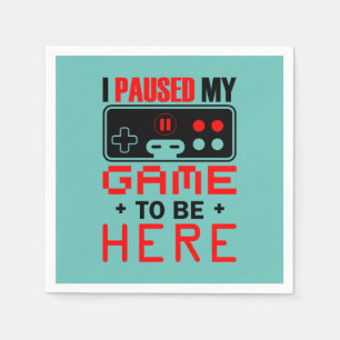 Gaming-Geschenk habe ich mein Spiel hier gehalten Serviette
