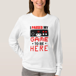 Gaming-Geschenk habe ich mein Spiel hier gehalten T-Shirt
