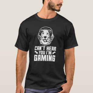 Gaming Golden Retriever Cool Video Gamer T-Shirt