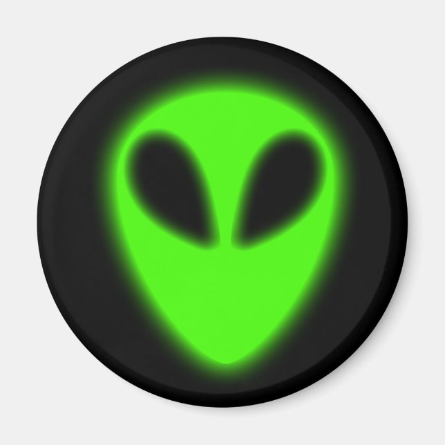 Gaming Green Alien Magnet (Vorne)