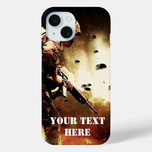 Gaming Ground Combat Soldier Case-Mate iPhone Hülle (Rückseite)