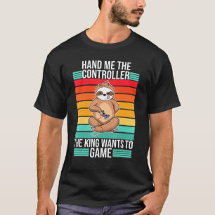 Gaming Hand an den Controller King Console Gamer T-Shirt