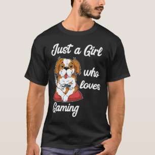 Gaming-Hund-Gamer Girls Spielkonsolen Gamer Video T-Shirt