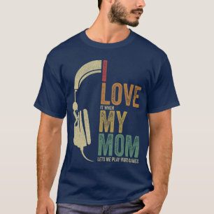 Gaming Ich liebe meine Mutter Videospiele Junge Ga T-Shirt