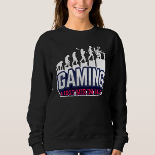Gaming ist im Blut! Gamer Evolution Gamer Evol Sweatshirt
