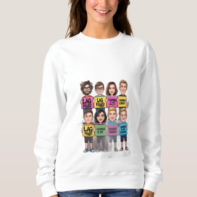 Gaming ist mein Cardio Sweatshirt (Vorderseite)