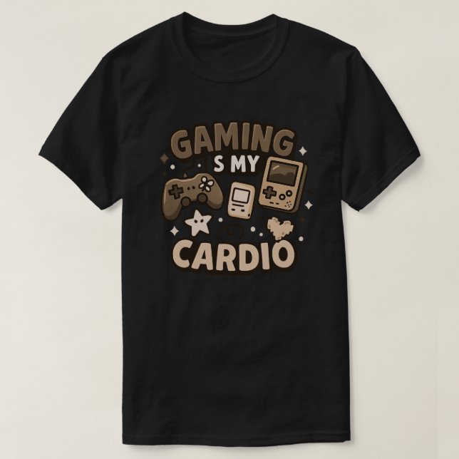 Gaming ist mein Cardio T-Shirt (Design vorne)