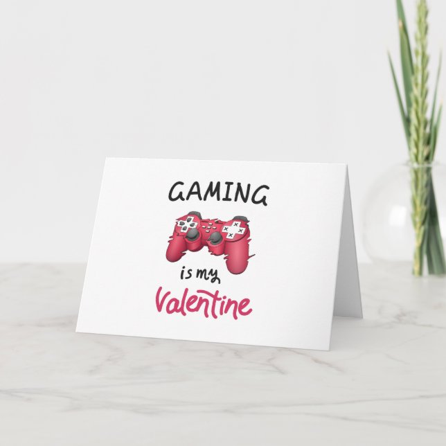 Gaming ist mein Valentine Karte (Vorderseite)