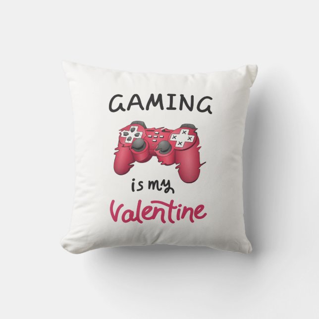 Gaming ist mein Valentine Kissen (Vorderseite)