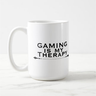 Gaming ist meine Therapie Lustiger Gamer Kaffeetasse