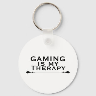 Gaming ist meine Therapie Lustiger Gamer Schlüsselanhänger