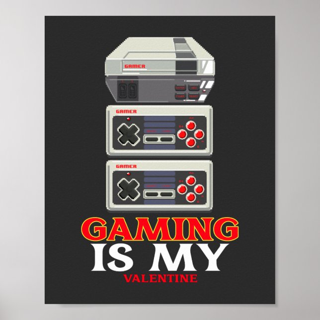 Gaming ist meine Valentine Poster (Vorne)