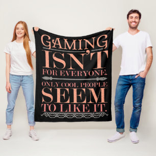 Gaming ist nur für alle Coolen Fleecedecke