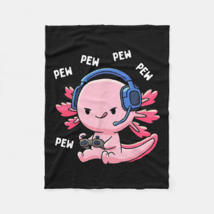 Gaming Kids Boys Girls Anime Video Game Pew Gamer Fleecedecke