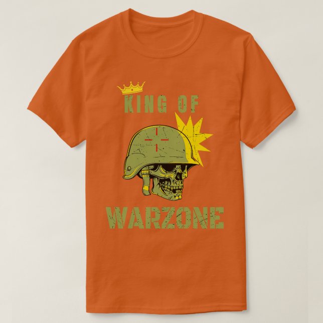 Gaming King of Warzone Mobile Fun T-Shirt (Design vorne)
