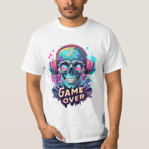 Gaming-Kopfhörer-Cartoon-Design T-Shirt
