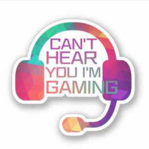 Gaming Kopfhörer für Gamer Aufkleber