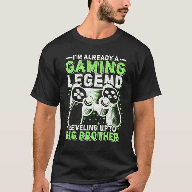 Gaming-Legend für große Bruder-Gamer T-Shirt (Vorderseite)