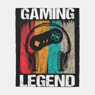 Gaming Legend Gamer Video Games Vintag Gifts Boys Fleecedecke