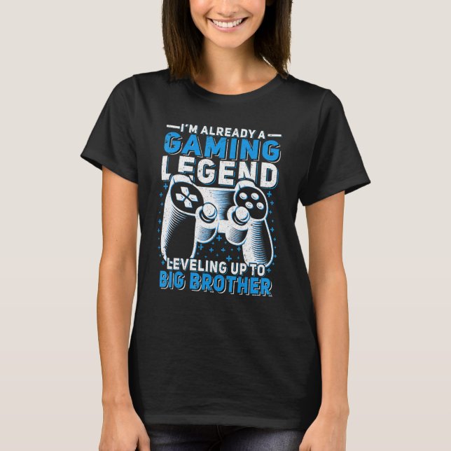 Gaming-Legende, die das große Video-Gam von Brothe T-Shirt (Vorderseite)