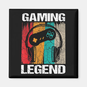 Gaming-Legende Gamer Videospiele Vintage-Geschenke Magnet