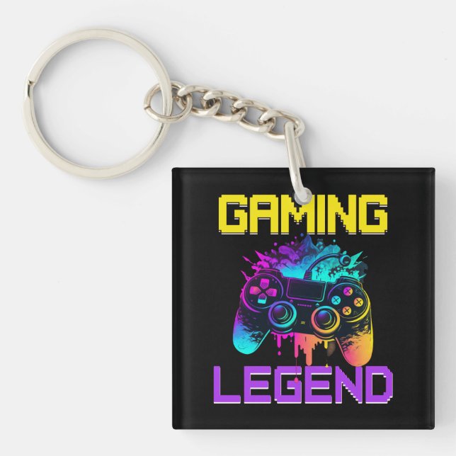 Gaming Legende Schlüsselanhänger (Vorderseite)