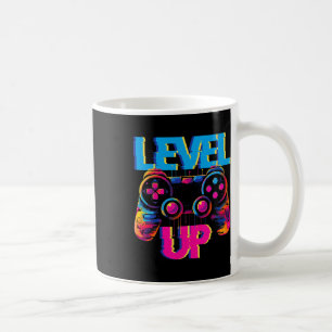 Gaming Level Up Game Controller Videospiel Pop Art Kaffeetasse