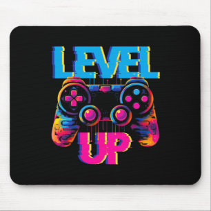 Gaming Level Up Game Controller Videospiel Pop Art Mousepad