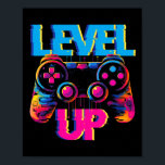 Gaming Level Up Game Controller Videospiel Pop Art Poster<br><div class="desc">Gaming Level Up Game Controller Video Game Pop Art 1</div>
