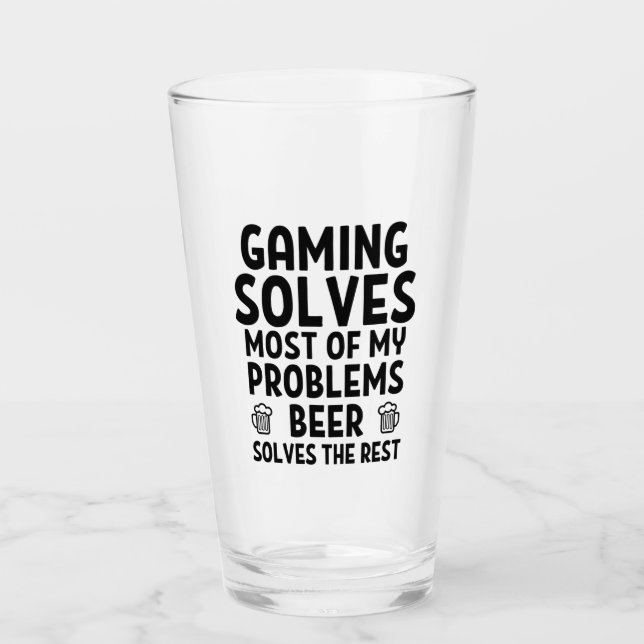 Gaming löst die meisten meiner Probleme. Glas (Vorderseite)