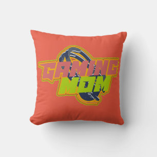 Gaming-Mama lustige Logo Abzeichen Kopfhörer T - S Kissen