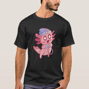 Gaming Man Axolotl Woman Animes Niedlich Children T-Shirt