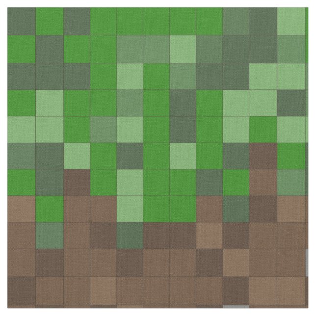 Gaming-Maske "Earth"und "Grass Pixel" Stoff (Nahaufnahme)