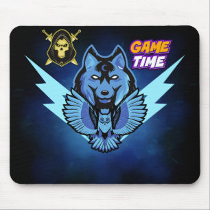 Gaming-Mauspad Blue Wolf Eule Esports-Team-Maskott Mousepad