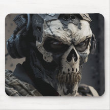 Gaming-Mauspad Special Force Soldier Ghost-Maske