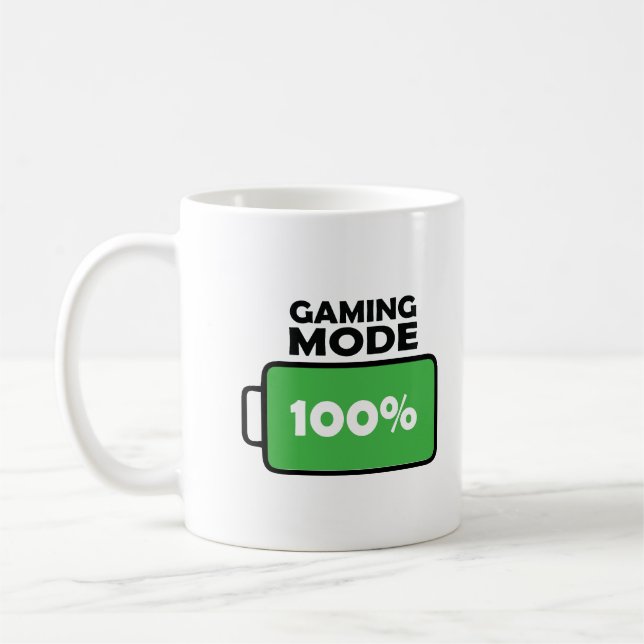 Gaming-Modus Vollbatteriebetriebene Kaffee Lover T Kaffeetasse (Links)