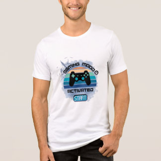 "Gaming Mood: ON - Power Up and Play T - Shirt" Tri-Blend Shirt